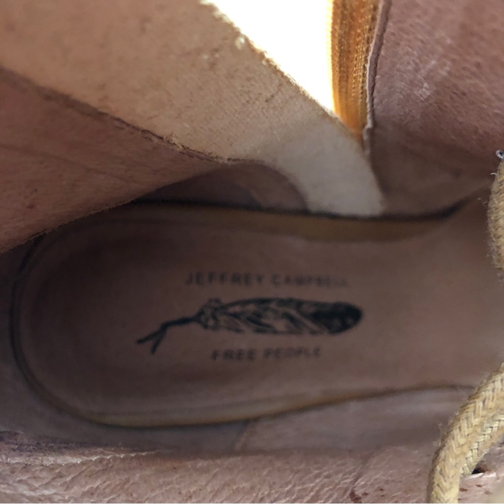 Jeffrey Campbell Tan Lace-Up Heeled Boots - Picture 13 of 16